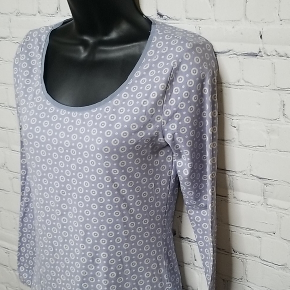 Ann Taylor polka dot long sleeve top - Picture 3 of 6